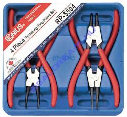 Genius Tools seeger (zéger) fogó készlet, 7", 4 darabos (RP-5504) - jarmulampa