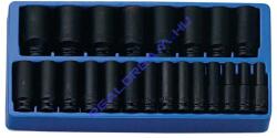 Genius Tools légkulcsfej készlet, colos, hosszú, 1/2", 22 darabos (DI-422S)