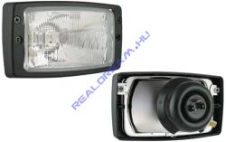 WESEM RE. 21178. Téglalap alakú H4, -es ZETOR fényszóróbetét +műanyag keret . Helyzetjelző nélküli kivitel. Méretei: 184x102x86mm. -kerettel! Izzó nélkül. Keret nélküli kivitel: WES0065 (RE.21178) - jarmula