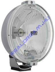 WESEM HOS2.39903. Szúrófényű nagy kerek ködfényszóró, CRÓM műanyag házzal fehér üveggel +1 LED 12V-s körhelyzetjelző 183mm átmérő 97mm mély H3, -asizzó nélkül, de12V T4W izzóval. 0, 15m bekötési kábellal (H