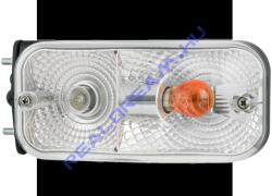 WESEM Traktor (Terrion ATM) Első helyzetjelző + index, oldal csavaros, BAL oldal, 12V PY21W és R5W izzóval, 1, 6m kábellel, 162x77mm, vast. : 72mm, csavartáv: 50mm - LA5.39812 (LA5.39812)