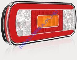 Fristom Hátsólámpa 12-24V ovális, LED-es 5 funkciós (+köd +rendszámvilágítás) +1m kábel 220mm x 100mm x 50mm (FT-130 LED) (FT-130PMLED)