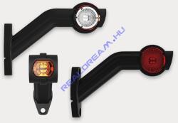 Fristom Szélességjelző 12-24V LED-es Piros/Fehér/Sárga nagy ferde JOBB oldal, 190mm kinyúlás (FT-140FP) (FT-140FPLED) - jarmulampa