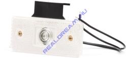 WAS Szélességjelző 12V/24V téglalap alakú fehér 1 ledes +tartófül 116mm x 66mm (105z) (105z-W17d) - jarmulampa