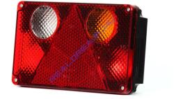 WAS Hátsólámpa 4 körös +háromszögprizma Jobb oldal 232mm x 142mm x 54mm (115w) (115-W21P) - jarmulampa