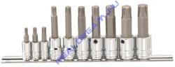 Genius Tools ribe bit készlet crowa foglalatban, 1/4" és 3/8", 10 darabos (BS-2310S)