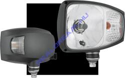 WESEM JCB Fényszóró(H4)+Helyzetjelző+Index BAL oldal, Alsó csavaros, Deutsche csatlakozó, 225 x 150mm, vast. : 130mm - RGV1B. 52400 (RGV1B.52400)