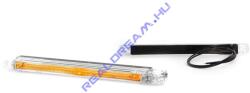 WAS Szélességjelző 12-24V hosszú csík alakú SÁRGA 3LED-es 237x21mm, vast. : 22mm, furattáv. : 212mm (182-W37) (182-W37) - jarmulampa