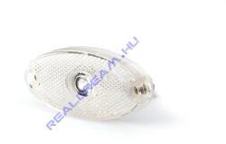 WAS Szélességjelző 12V/24V ovális alakú fehér 1 ledes középen 120mm x 46mm (306p) (306p-W64) - jarmulampa