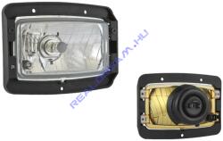 WESEM Fényszóróbetét műanyag beépítő kerettel Zetor traktorokhoz, tiszta üveges, 12V H4 + W5W izzóval (helyzetjelzős), 156x93mm (keret: 179x132mm) - PES1.41930 (PES1.41930) - jarmulampa