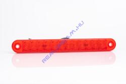 Fristom ! ! ! ÚJDONSÁG! ! ! - Szélességjelző 12-24V hosszú csík alakú Piros 12LED-es 225mm x 28mm (FT-195C LED) (FT-195C)