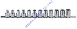 Genius Tools crowafej készlet, metrikus, 1/2", 12 darabos (GS-412M) - jarmulampa