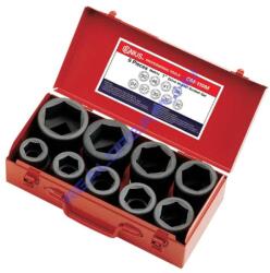 Genius Tools légkulcsfej készlet, metrikus, 1", 9 darabos (CM-809M)