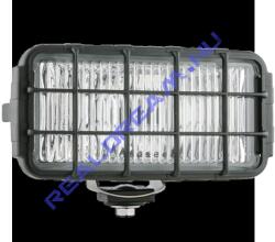 WESEM HP4.18269. Közepes méretü ködfényszóró, téglalap alaku fekete műanyag házzal fehér üveggel +védőrács. Méretei: 195x95x88mm. Felfogatás: alul M8, -as csavarral. Teljes magasság: 115mm. H3, -as izzós ki
