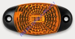 Fristom Szélességjelző 12-24V ovális alakú sík hátoldalas sárga 3 LED-es 72mm x 34mm (FT-025Z LED) (FT-025ZLED) - jarmulampa