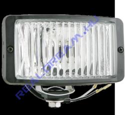 WESEM Ködfényszóró PÁR kis téglalap alakú, fekete műanyag házzal fehér üveggel +0, 15m kábel (vízhatlan változat) 138mm x 78mm x 68mm Teljes magasság: 92mm. H3 izzós - HM2.19883 (HM2.19883)