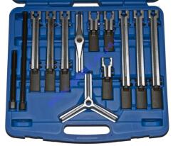 MK-Tools univerzális csapágylehúzó készlet, 2 és 3 körmös, 30-130mm, 13 darabos (MK6105)