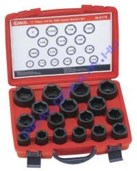 Genius Tools légkulcsfej készlet, colos, 3/4", 17 darabos (IS-617S)