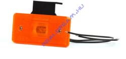 WAS Szélességjelző 12V/24V téglalap alakú sárga 2 ledes +tartófül 116mm x 66mm (101z) (101z-W17d) - jarmulampa