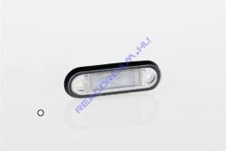 Fristom Szélességjelző 12-24V süllyesztett kerekített alakú fehér 2 LED-es 78mm x 22mm (FT-15B LED) (FT-015BLED) - jarmulampa