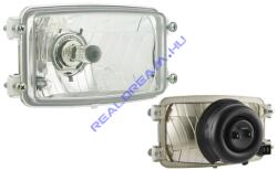 WESEM Fényszóróbetét H4 + helyzetj. , (Zetor, Fendt, Case, John Deere, Ursus) 4 csavaros felfogatás, 155x93mm vast. : 80mm PES1.41730 (PES1.41730) - jarmulampa