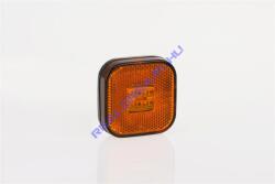 Fristom Szélességjelző 12-24V MAN kocka alakú sík hátoldalas sárga 4 LED-es 62mm x 62mm (FT-27Z LED) (FT-027ZLED) - jarmulampa