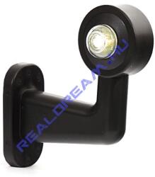 WAS Szélességjelző 12V/24V LEDes piros/fehér 90fokos rövid karos BAL oldal 126mm kinyúlás (135L) (135L-W21.2)