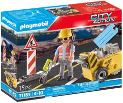 Playmobil Set cadou dispozitiv de taiere asfalt (PM71185)