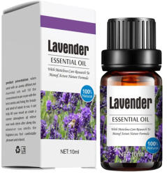 Levendula Illóolaj Természetes Összetevőkkel, Szorongásoldó és Relaxáló Hatással, Diffúzorokhoz és Párásítókhoz - 10 ml (levendula_illolaj_10ml)