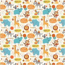 Cardex Boldog születésnapot dzsungel állatos csomagolópapír 100x70 cm 43386