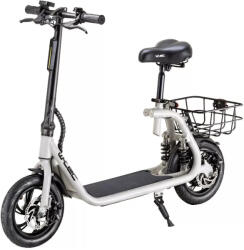 Wildken Elektromos Roller levehető üléssel, kosárral - Fehér GBR-12 - HITEL NINCS! ! !