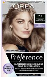 L'Oréal Préférence Cool Blondes 7.1 Hűvös középszőke (Hamburg) - 1 db