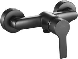 INVENA BRALOS zuhanycsaptelep, fali, zuhanyszett nélkül, fekete, waterplating bevonat (BN-07-004-A)