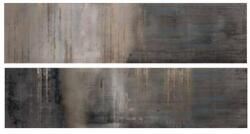 ABK Sensi Signoria Interno 9 Dark Fascia Raku Mix2 Rett. Dekor fali csempe 30x120 I9R57051 2 db/doboz (I9R57051)