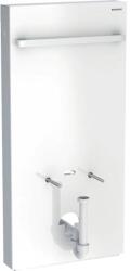 Geberit Monolith szanitermodul bidéhez, 101 cm, törölközőtartóval, fehér üveg/alumínium 131.030. SI. 5 (131.030.SI.5)