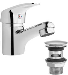 INVENA AVA NEW mosdócsaptelep, álló, click-clack leeresztővel, króm (BU-06-Z01-X)