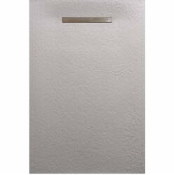 AREZZO design SOLIDSoft zuhanytálca 140x100 cm, BETON, egyenes lefolyóval (2 doboz) (AR-100140LINC)
