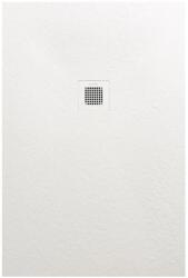 AREZZO design SOLIDSoft zuhanytálca 160x80 cm, FEHÉR, színazonos lefolyóval (2 doboz) (AR-80160W)
