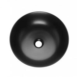 INVENA Dokos kerámia mosdótál 39, 5 cm, fél-matt fekete CE-19-005-C (CE-19-005-C) - furdoszoba-ujhaz