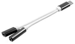 Gigapack GP-75943 Type-C/Type-C + 3, 5mm fekete adapter és töltőkábel (GP-75943)
