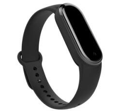 gigapack Pótszíj (szilikon, állítható, 15 mm, speciális) FEKETE [Xiaomi Mi Band 6 ]