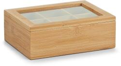 Zeller Present Bambusz teafilter tartó doboz, 21 × 16 × 7, 5 cm (25360)