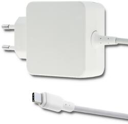 Qoltec Hálózati USB-C Töltő - 45 W, Fehér