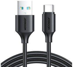 JOYROOM S-UC027A9 USB-A-USB-C adatkábel, 3A, 0.25m - fekete (S-UC027A9 0.25M CB)