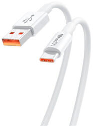 Vipfan X17 USB-A-USB-C kábel, 6A, 1, 2m, fehér (X17TC)