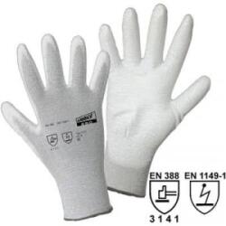 L+D worky ESD Nylon/Carbon-PU 1171-8 Nylon Munkakesztyű Méret (kesztyű): 8, M EN 388 , EN 1149-1 CAT II 1 pár