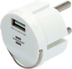 brennenstuhl 1508110 USB-A AljzatAdapter - 12 W, Fehér