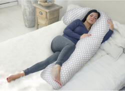 Scamp ölelő párna F-alakú 80x150cm Grey Dots FELP002_80 - babycenter-online