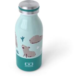 monbento Coolu Graphic Capibara Gyerek Termosz Kulacs 350 ml - Mintás Türkiz