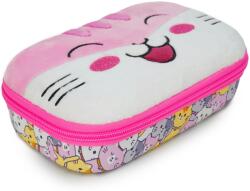 ZIPIT Penar Penar cu fermoar ZIPIT Fur Creature Box cu buzunar interior - Whit-Pink (ZP-379203) Penar